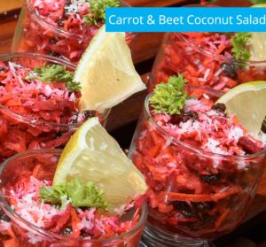 Carrot coconut beet salad From the kitchen of Blue Osa