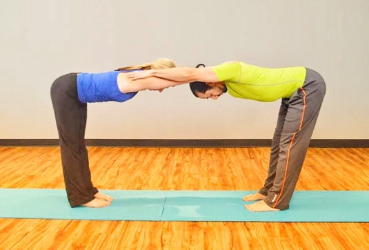 Yoga Poses for Two People: 14 Easy to Hard Partner Yoga Poses - Fitsri Yoga
