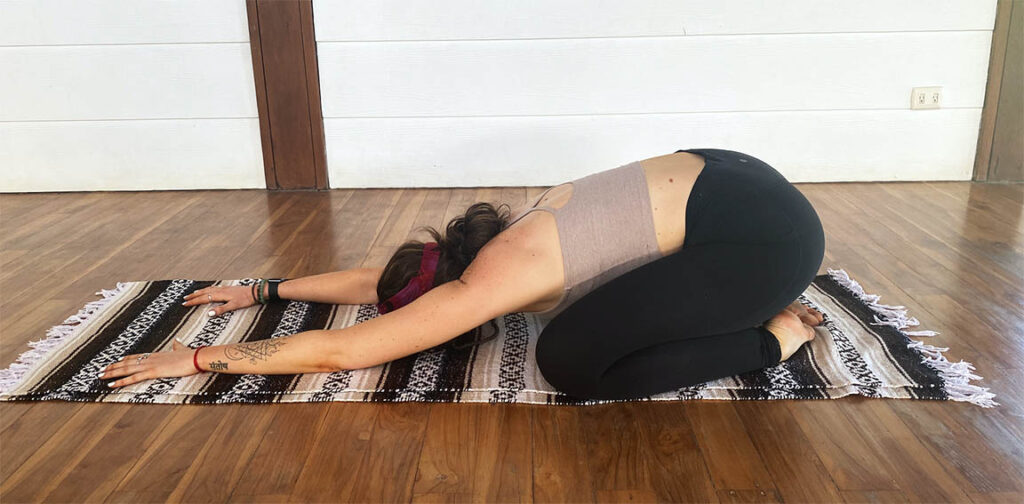 How to Do Prenatal Yoga Child's Pose | Pregnancy Workout - YouTube