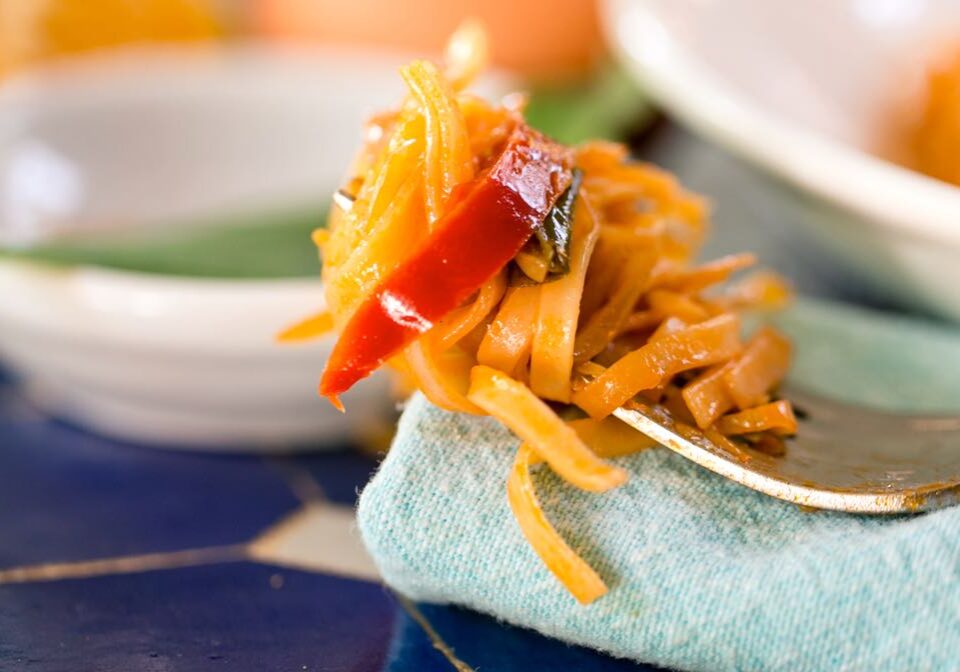 homemade fettuccine at Blue Osa Yoga Retreat & Spa in Costa Rica